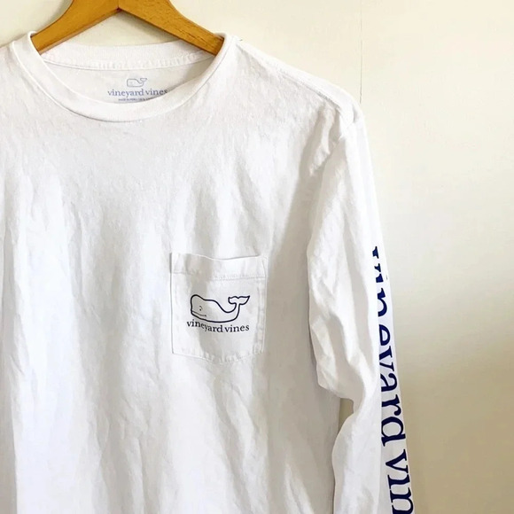 Vineyard Vines White Oversized Long Sleeve Top size XS - Picture 3 of 6